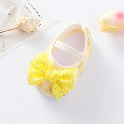Vista 6 de DDDHL Zapatos para bebés, zapatos de princesa, lisos, con diadema suave, para bebés y niñas de 0 a 18 meses