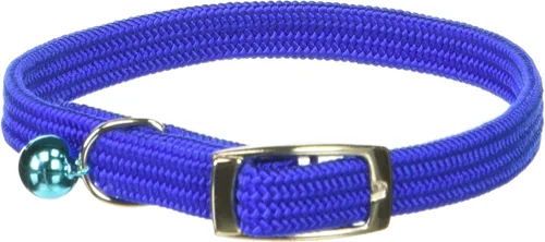 Vista 16 de Kool Kat Collar de seguridad elástico para gatos con campana, negro, 8 pulgadas