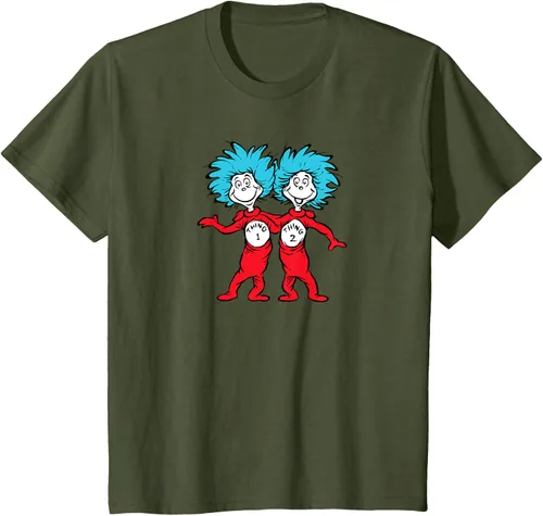 Vista 15 de Dr. Seuss Thing 1 Thing 2 Buddies - Camiseta Negro
