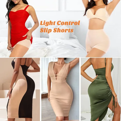 Vista 4 de Womens Light Tummy Control Shapewear Boyshorts