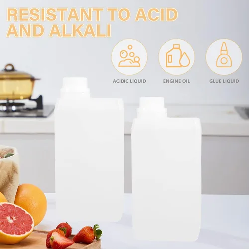 Vista 3 de iplusmile 33.8 fl oz de grado alimenticio embotellado Hdpe aceite jarra botella almacenamiento para botella reutilizable tapa