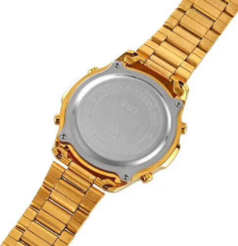 Vista 8 de Reginald Relojes para hombre Moda tendencia multifunción impermeable reloj LED Digital cronógrafo acero inoxidable reloj electrónico