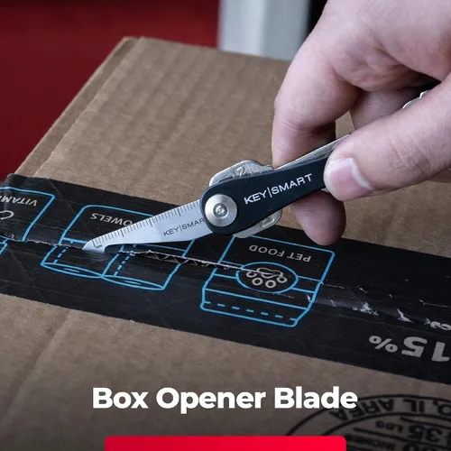Vista 4 de KeySmart MultiTool - Herramienta multiusos 5 en 1 para llavero con abridor de cajas, regla, barra de palanca, destornillador Phillips y cabeza