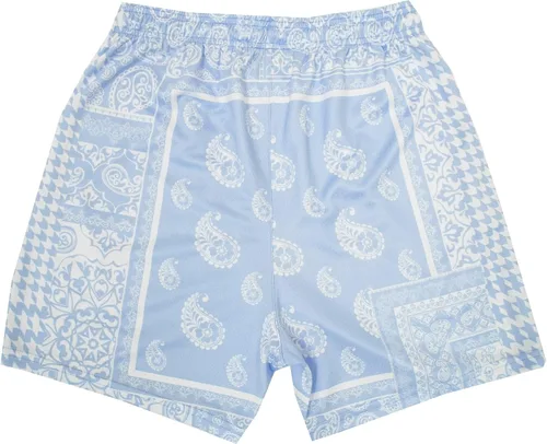 Vista 2 de DIOTSR Pantalones cortos de malla de cachemira para hombre, pantalones cortos casuales con gráficos retro, pantalones cortos atléticos para correr