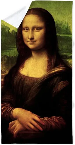 Vista 4 de CafePress Mona Lisa - Toalla de algodón absorbente de 30 x 60 pulgadas, suave para playa y piscina