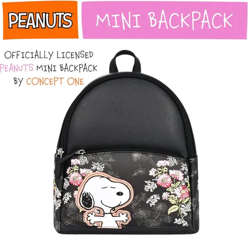 Vista 2 de Danielle Nicole DANI Peanuts Mini Mochila Pequeño Libro Negro