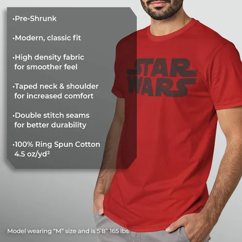 Vista 6 de Camiseta con logotipo simple de Star Wars para hombre