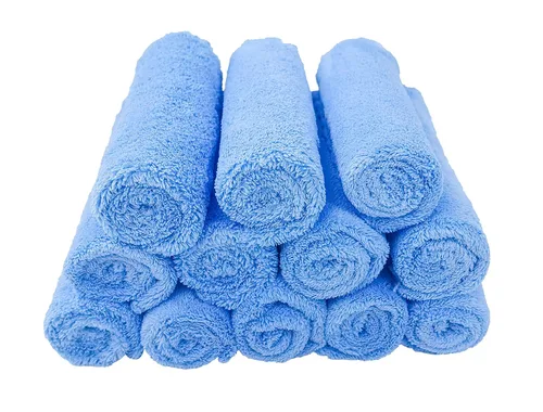 Vista 5 de Paños de microfibra para bebé de Kyapoo, paquete de 12 unidades, 12 x 12 pulgadas, coral, extra absorbentes y suaves para recién nacidos, bebés