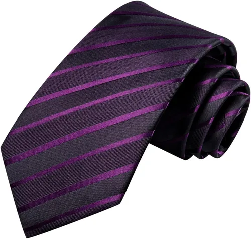 Vista 163 de Hi-Tie Corbatas de seda para hombre, diseño de cachemira a rayas, con bolsillo, gemelos cuadrados, conjunto formal de negocios