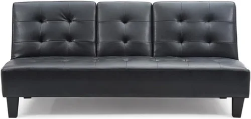 Vista 4 de Glory Furniture Sofá cama de piel sintética Richie en color negro