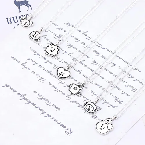 Vista 6 de Kpop Army Necklace KPOP Bangtan Boys JIMIN JIN JK JHOPE SUGA V RM merchandise for Army Gift