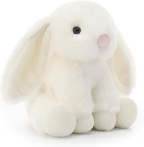 Vista 2 de Apricot Lamb Peluche de conejo crema para niños, juguetes de peluche suaves y lindos para bebés niñas y niños, 6 pulgadas