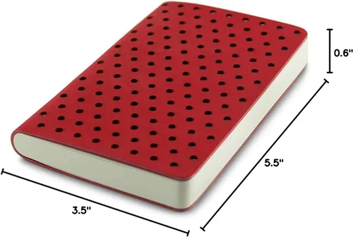 Vista 9 de Classic 360 Air Series, Tamaño: Bolsillo, Color: Rojo, Papel: Puntos, Cuaderno de tapa blanda, diario encuadernado suave, 3.5 "x 5.5 ", 128 hojas