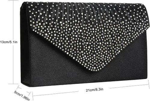 Vista 5 de BBjinronjy Clutch Purse for Women Evening Bags for Women Formal Wedding Party Cocktail Prom Crossbody Purse Evening Handbags