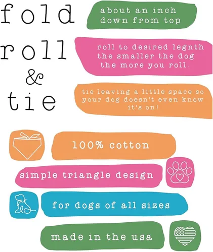Vista 5 de Be Mine - Bandana de corazón para perro 100% algodón triángulo ajustable Fabricado en Estados Unidos Día de San Valentín Amor y corazones