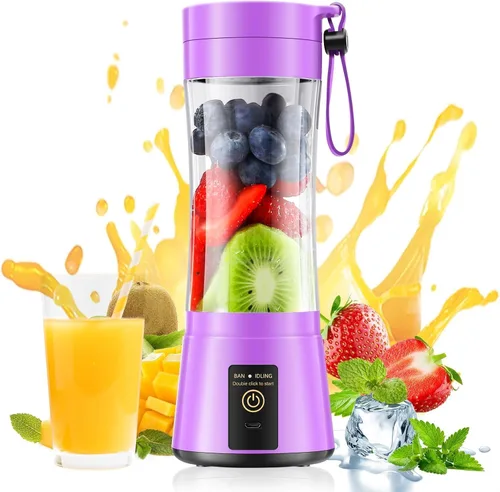 Vista 12 de Cordless Portable Personal Size Blender - Mini Blender Make Smoothies and Shakes, 380Ml BPA Free Travel Cup, Powerful Blending Suit in