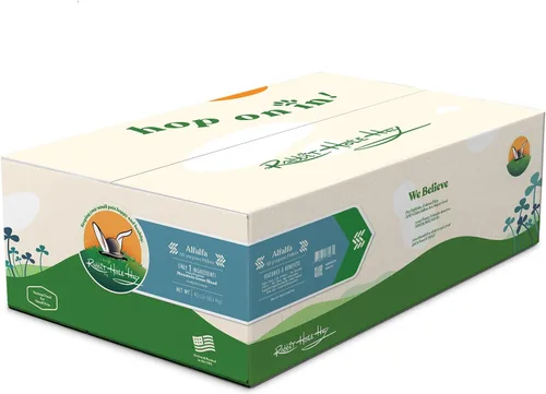 Vista 6 de Rabbit Hole Hay - Pellets de alfalfa totalmente naturales para mascotas pequeñas - 12 oz - Mezcla rica en nutrientes