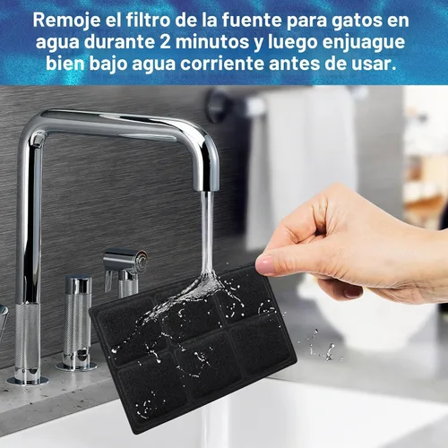 Vista 4 de Filtros de carbón premium para cuencos para beber, paquete de 10