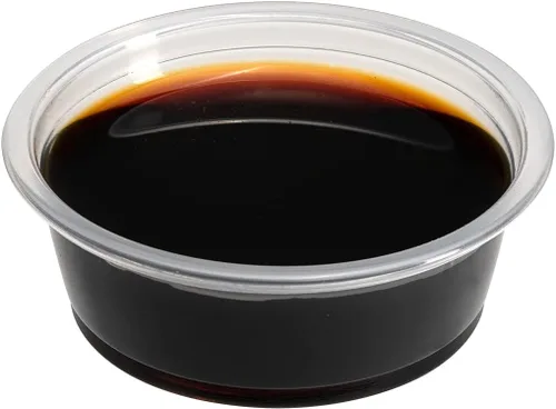 Vista 14 de Restaurantware RW Base - Tazas de salsa de 0.8 onzas, 2000 tazas de condimento aptas para microondas, resistentes a las grietas, desechables de Negro