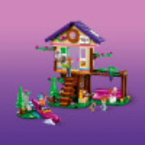 Vista 3 de LEGO Friends Forest House 41679 Kit de construcción; juguete de bosque con una casa en el árbol; gran regalo para niños que aman la naturaleza