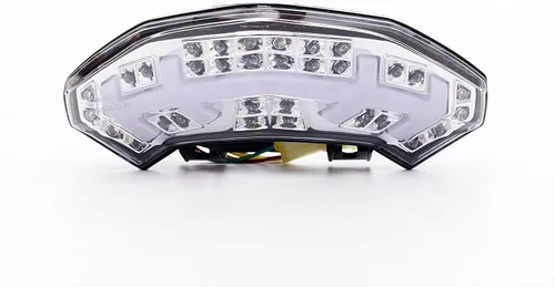 Vista 2 de Luz trasera LED de freno para motocicleta, lente transparente con intermitentes integradas, compatible con Ducati 2010-2014 Multistrada 1200