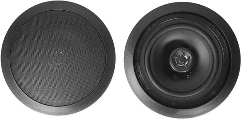 Vista 2 de Rockville Par de altavoces de cine en casa HC655 de 6.5 pulgadas, 500 W, 8 ohmios, tweeter objetivo, parrillas pintables, audio de alta fidelidad