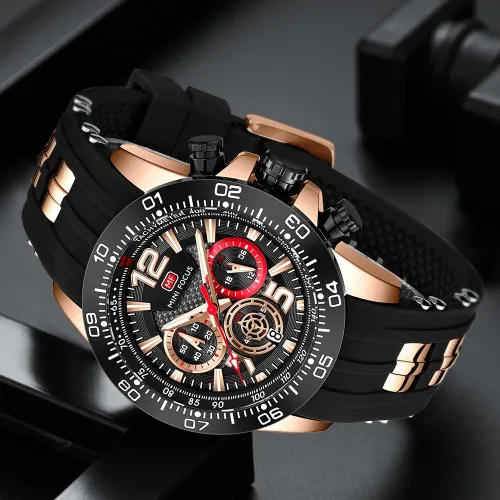 Vista 7 de AIMES Watch for Men Sport Military Waterproof Chronograph Mens Watches Analog Quartz Big Face Classic Stylish Fashion Casual Designer Business Work