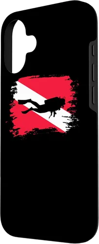 Vista 2 de Funda con bandera de buceo para iPhone 16