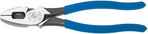 Vista 12 de Klein Tools Cortador lateral D2000-9NE Alicates Linemans Cut ACSR, tornillos, clavos, alambre duro, alicates eléctricos de 9 pulgadas