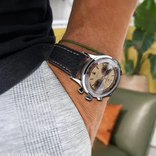 Vista 4 de FORSINING Reloj mecánico retro reloj automático con esfera panda de fecha automática reloj de pulsera de acero inoxidable con correa de cuero negro