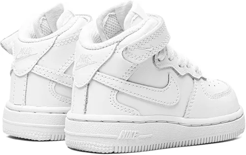 Vista 2 de Nike Air Force 1 Mid TD DH2935 111 para niños pequeños blanco sobre blanco talla 6C BlancoBlanco 6 bebé mayor