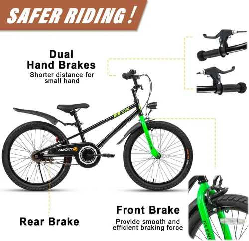 Vista 3 de Glerc Fantacy Kids Bike, 12-20 Inch Children Bicycle for 2-13 Years Old Boys Girls, Kids Bicycle with Water Bottle Holder & Headlight & Training
