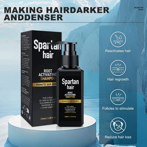 Vista 2 de Champú Activador de Raíces para Hombres - Sistema Fortalecedor y Suavizante para Cabello Fino y Canoso - Añade Volumen y Nutre las Mechas - Para