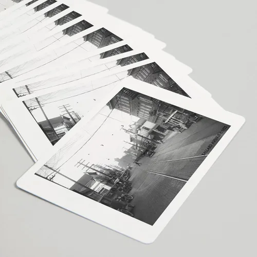 Vista 5 de Lantern Press Ballard Avenue in Seattle, WA Photograph, 52 Playing Cards for Adults, Poker Size Card Deck