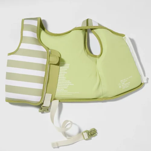 Vista 7 de SUNNYLiFE Chaleco de natación - Fabricado con neopreno más una cremallera frontal segura y desarrolla confianza en el agua. Chaleco de natación