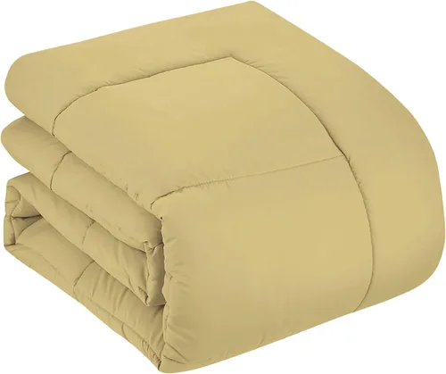 Vista 3 de Sweet Home Collection - Juego de 7 piezas en una bolsa con edredón liso con relleno alternativo, suave para todas las estaciones y lujosas sábanas