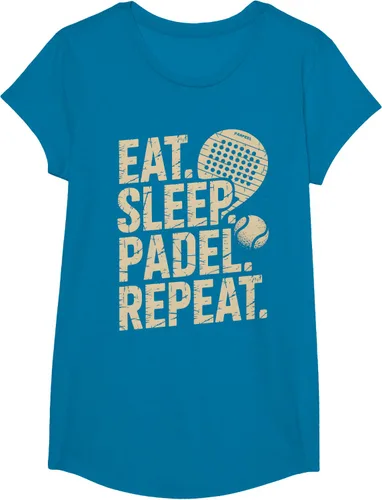 Vista 82 de Camiseta Eat Sleep Padel Repeat Padel Jugador de Tenis