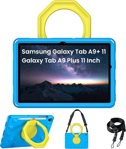 Vista 9 de Kids Case for Samsung Galaxy Tab A9+ 11" / Tab A9 Plus Kids Tablet case Black