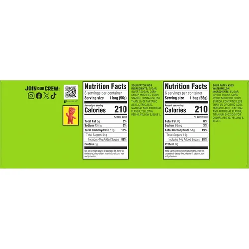 Vista 3 de SOUR PATCH KIDS and SWEDISH FISH - Paquete variado de dulces suaves y masticables, caramelos a granel, 18 bolsas de 2 onzas
