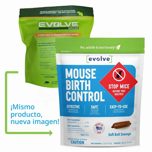 Vista 3 de Evolve Mouse - Salchichas de cebo blando anticonceptivo – 1.5 libras Control de población de ratón basado en la ciencia Gestión de población