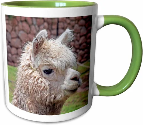 Vista 10 de 3dRose Taza de café, tamaño - 11oz - Perú. Alpaca Wildlife, Awana Kancha, Valle de Urubamba - SA17 KWI0128 - Kymri Wilt Wildlife - divertido regalo