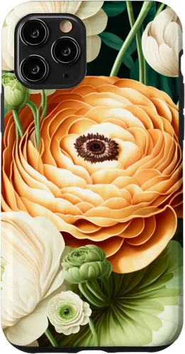 Vista 28 de Funda de jardinería para iPhone 11 vintage inspirada en Ranunculus