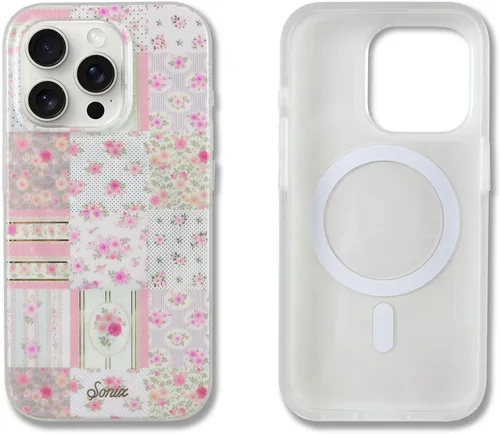 Vista 139 de Sonix x Barbie Funda para iPhone 15 Pro Compatible con MagSafe Probada para caídas de 10 pies Golden Hour