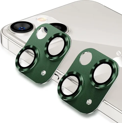 Vista 15 de Korecase - Protector de lente de cámara para iPhone 14 / iPhone 14 Plus, cubierta de metal para cámara, película de metal de aluminio de dureza 9H