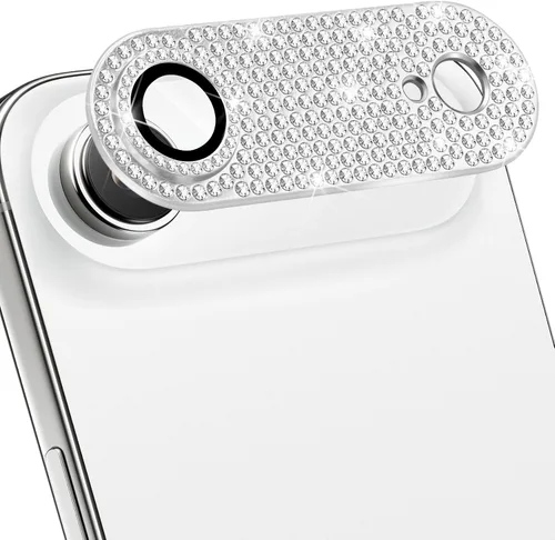 Vista 19 de Protector de lente de cámara para iPhone 13 & iPhone 13 Mini, brillante con diamantes de imitación 3D con purpurina, cubierta de cámara de vidrio