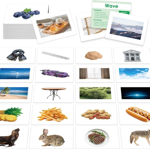 Vista 11 de 140 Tarjetas de imagen con sustantivos, tarjetas didácticas de imágenes, herramienta de desarrollo del habla para el autismo, material didáctico