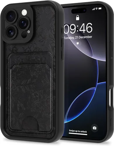 Vista 98 de MZELQ Compatible con iPhone 11 Funda TPU Soporte para Tarjetas Cubierta de Billetera, Protección de Cámara + Protector de Pantalla Funda Suave