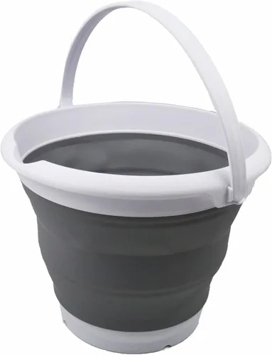 Vista 11 de SAMMART Cubo de plástico plegable de 8,5 L (2,2 galones) - Tina redonda plegable - Cubo de agua portátil para pesca - Maceta al aire libre que Azul