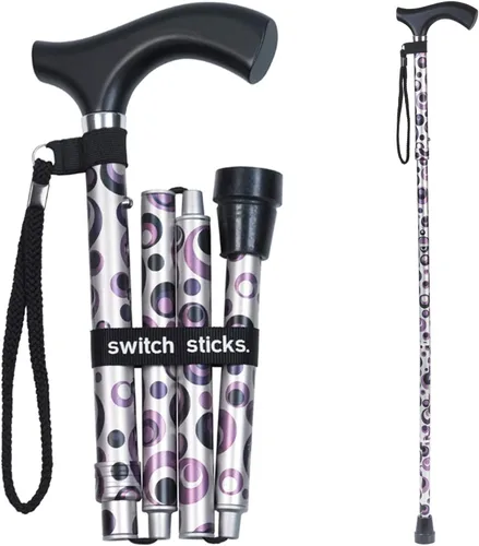 Vista 3 de Bastón plegable para caminar Switch Sticks para mujeres y hombres