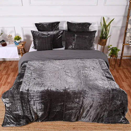 Vista 36 de Funda de edredón de terciopelo sólido ultra-luxe, ropa de cama boho UO, funda de colcha Donna, juego de edredón de 3 piezas, juego de cama de Aqua